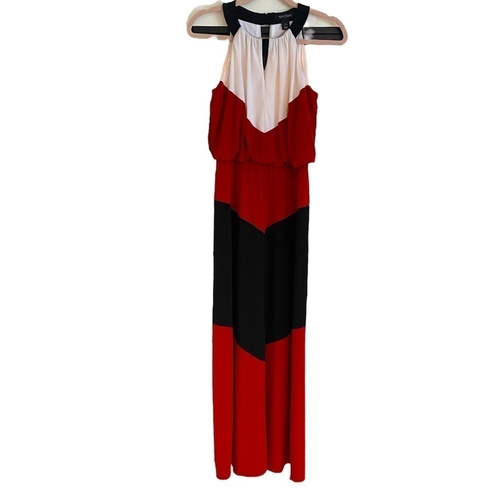 WHBM Chevron Maxi Dress - Size S